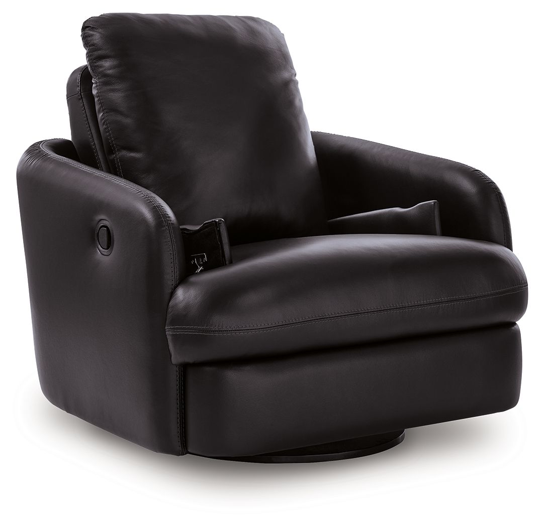 ModMax II - Swivel Glider Recliner - Black Swivel Glider Chairs by Signature Design by Ashley® - Walls Furniture & Mattress