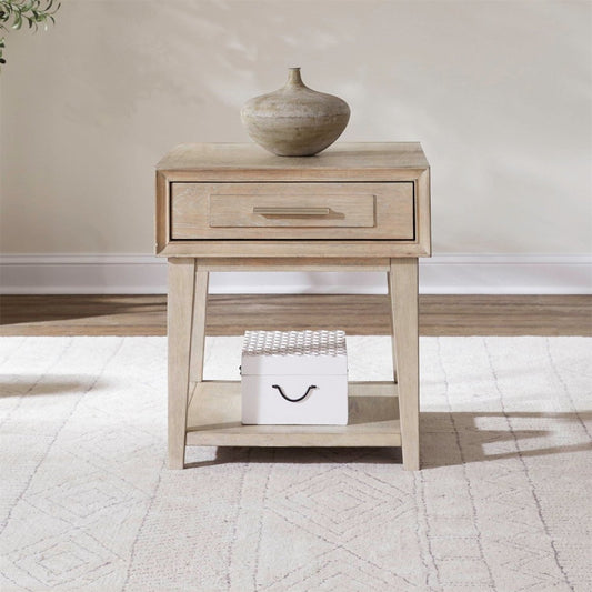 Brentwood - End Table - Sandstone End Tables by Liberty Furniture - Walls Furniture & Mattress