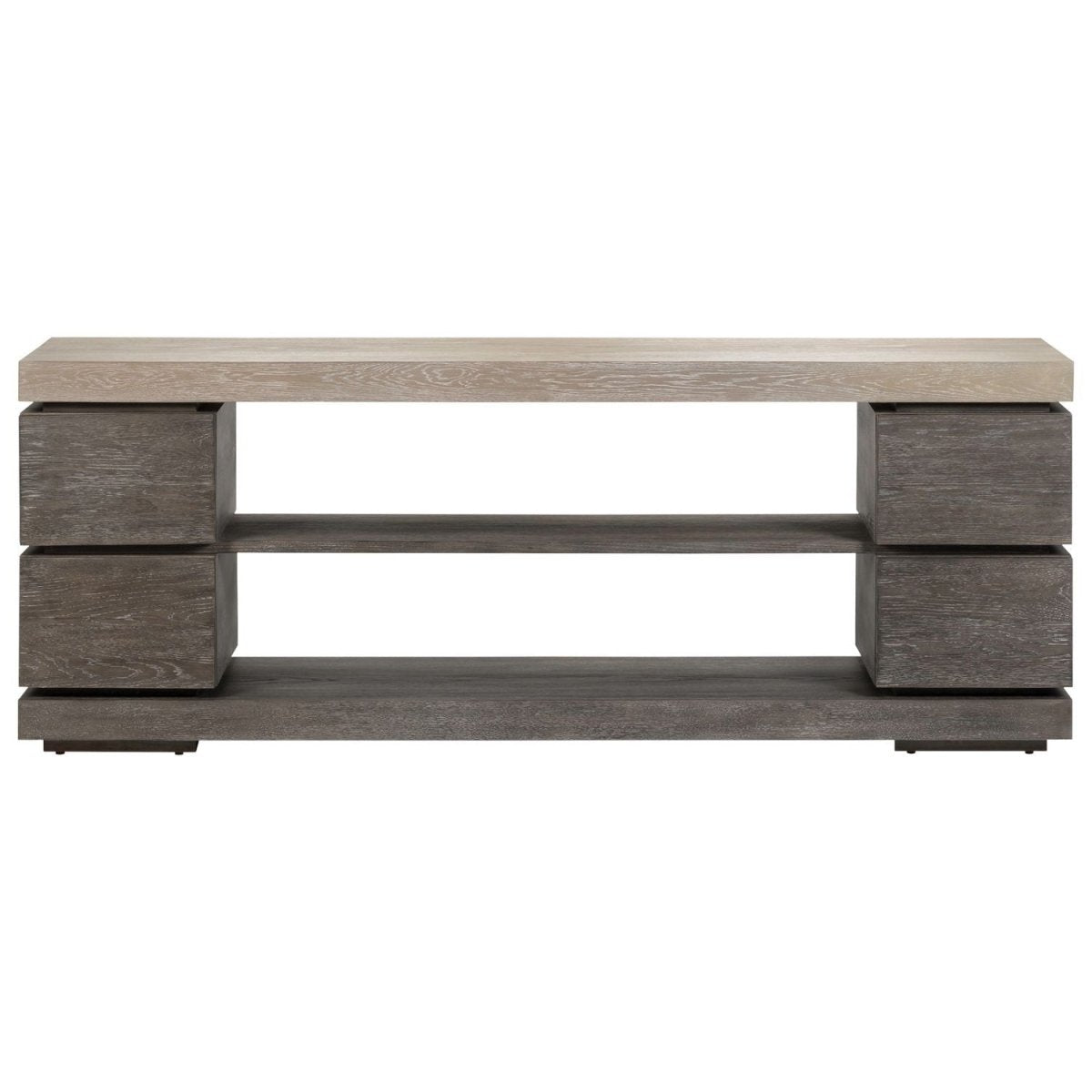 Piedmont - 84'' TV Console - Charcoal / Ash TV Stands by Liberty Furniture - Walls Furniture & Mattress