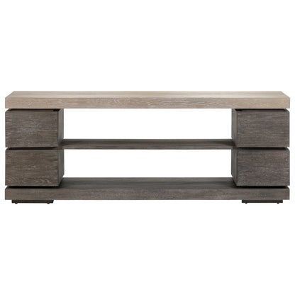 Piedmont - 84'' TV Console - Charcoal / Ash TV Stands by Liberty Furniture - Walls Furniture & Mattress