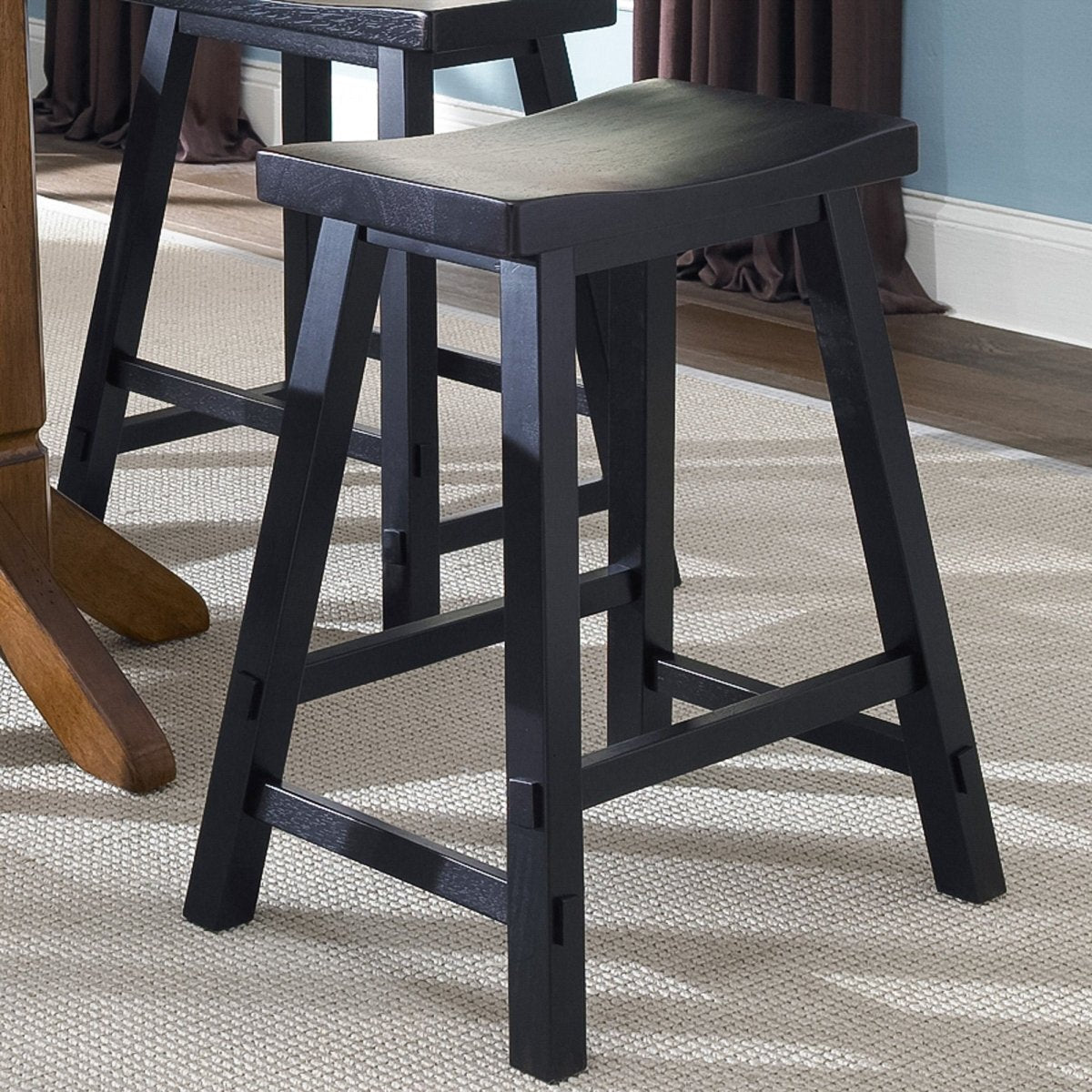 Creations - Sawhorse Counter Stool Counter Height (24" - 27") by Liberty Furniture - Walls Furniture & Mattress
