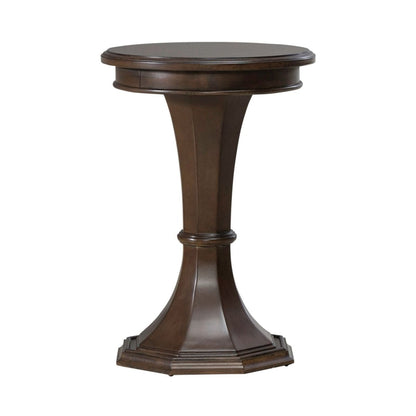 Arden Road - Round Chairside Table - Satin Cherry