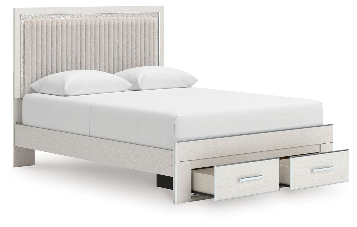 Zuraleus - Upholstered Panel Platform Storage Bed Storage Beds by Signature Design by Ashley® - Walls Furniture & Mattress