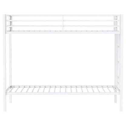 Alevera - Metal Bunk Bed With Ladder Bunk Beds by Coaster Fine Furniture - Walls Furniture & Mattress