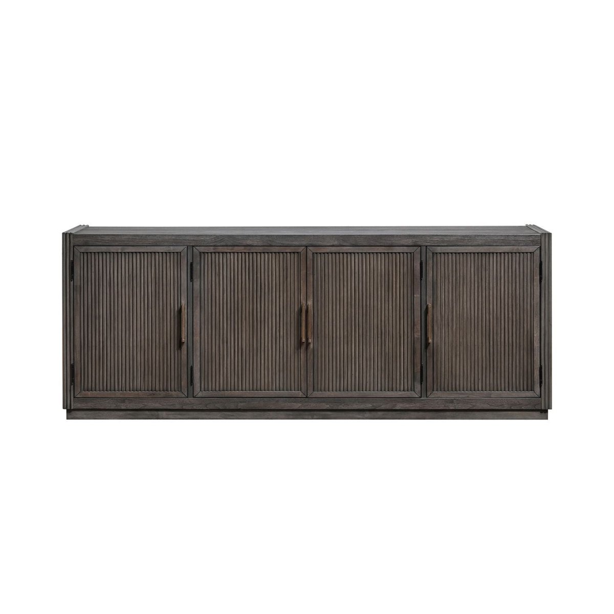 Modern Edge - 77" TV Console - Brown TV Stands by Liberty Furniture - Walls Furniture & Mattress