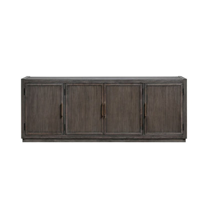 Modern Edge - 77" TV Console - Brown TV Stands by Liberty Furniture - Walls Furniture & Mattress