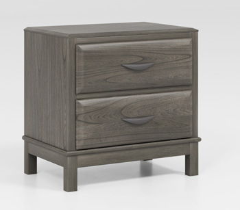 Mazing - Two Drawer Night Stand - Gray Accent Nightstands by Signature Design by Ashley® - Walls Furniture & Mattress