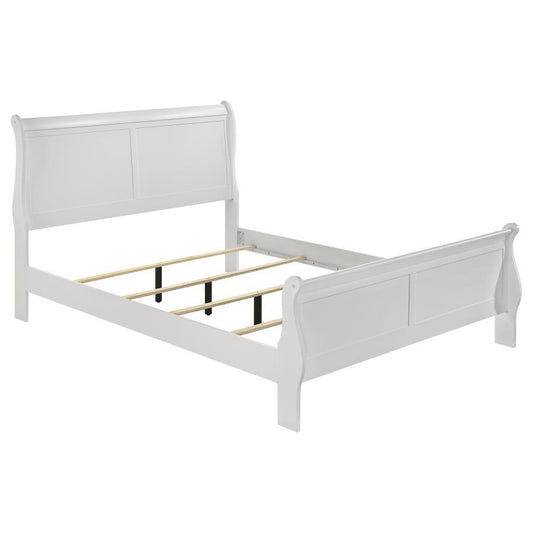 Louis Philippe - Sleigh Panel Bed Sleigh Beds by Coaster Fine Furniture - Walls Furniture & Mattress