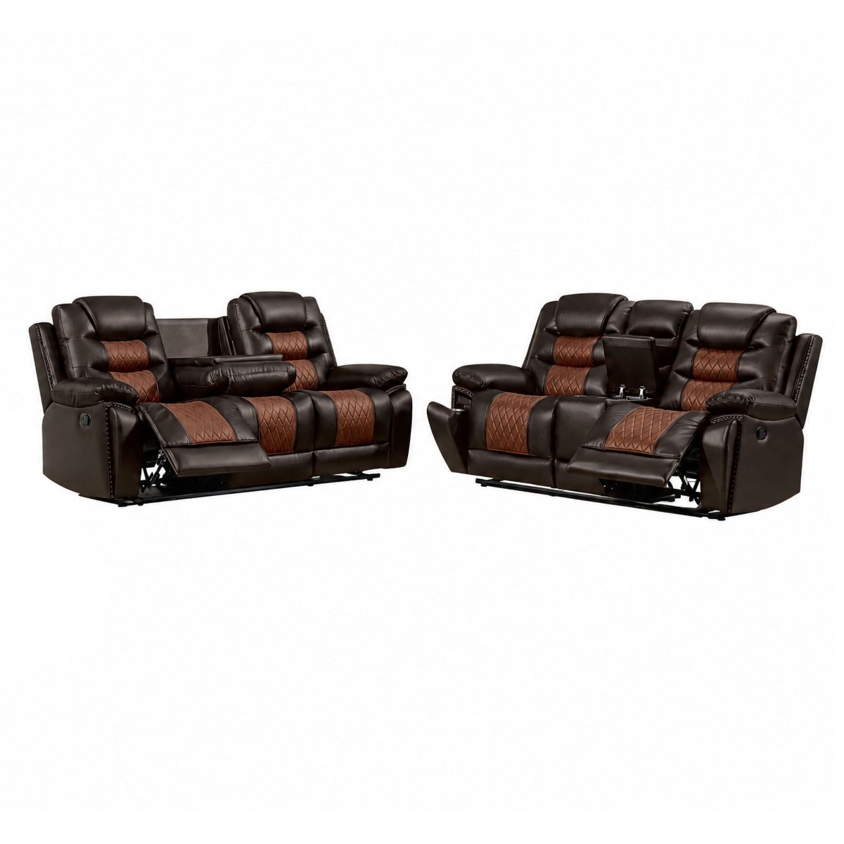 Nikko - Reclining Sofa Set Reclining Sofas & Loveseats by New Classic - Walls Furniture & Mattress