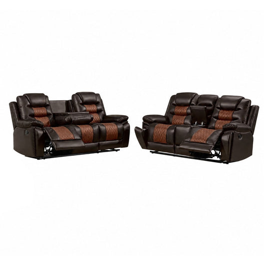 Nikko - Reclining Sofa Set Reclining Sofas & Loveseats by New Classic - Walls Furniture & Mattress