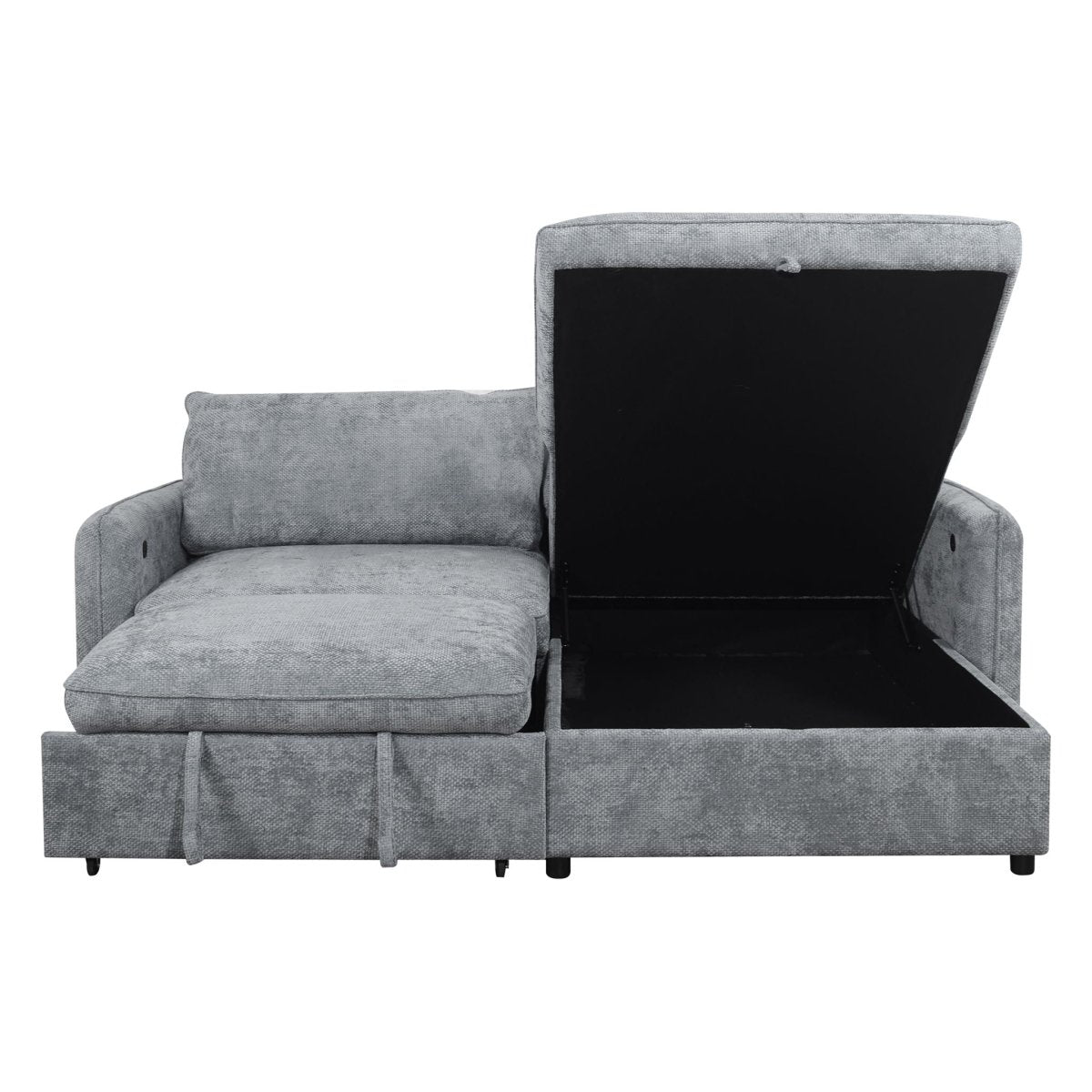 Finn - 2 Piece Sectional (LAF Sofa/Chaise) - Gray Sleeper Sectionals by New Classic - Walls Furniture & Mattress