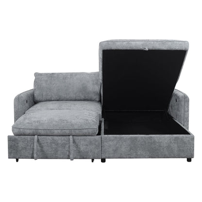 Finn - 2 Piece Sectional (LAF Sofa/Chaise) - Gray Sleeper Sectionals by New Classic - Walls Furniture & Mattress