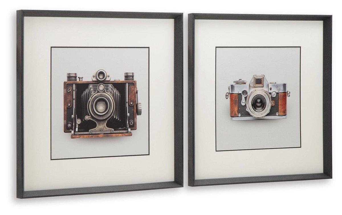 Dirkgrove - Wall Art Set (Set of 2) - Black / White / Brown Framed Print Sets by Signature Design by Ashley® - Walls Furniture & Mattress