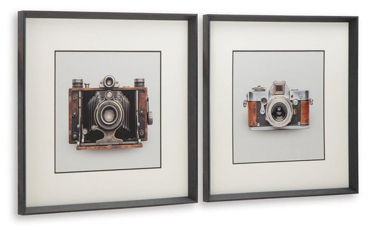 Dirkgrove - Wall Art Set (Set of 2) - Black / White / Brown Framed Print Sets by Signature Design by Ashley® - Walls Furniture & Mattress