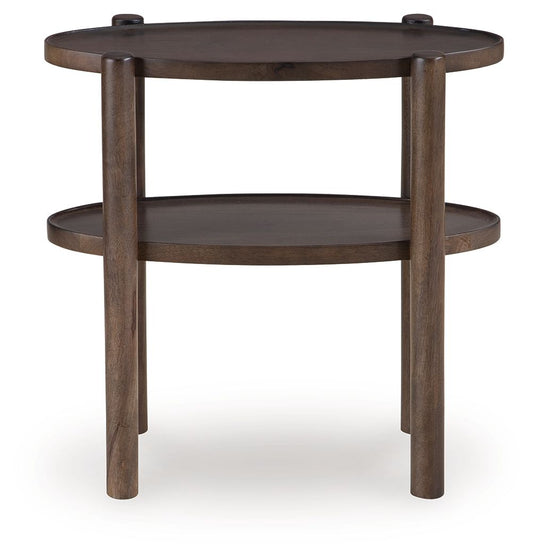 Wiattbury - Accent Table - Gray Brown Accent Tables by Signature Design by Ashley® - Walls Furniture & Mattress