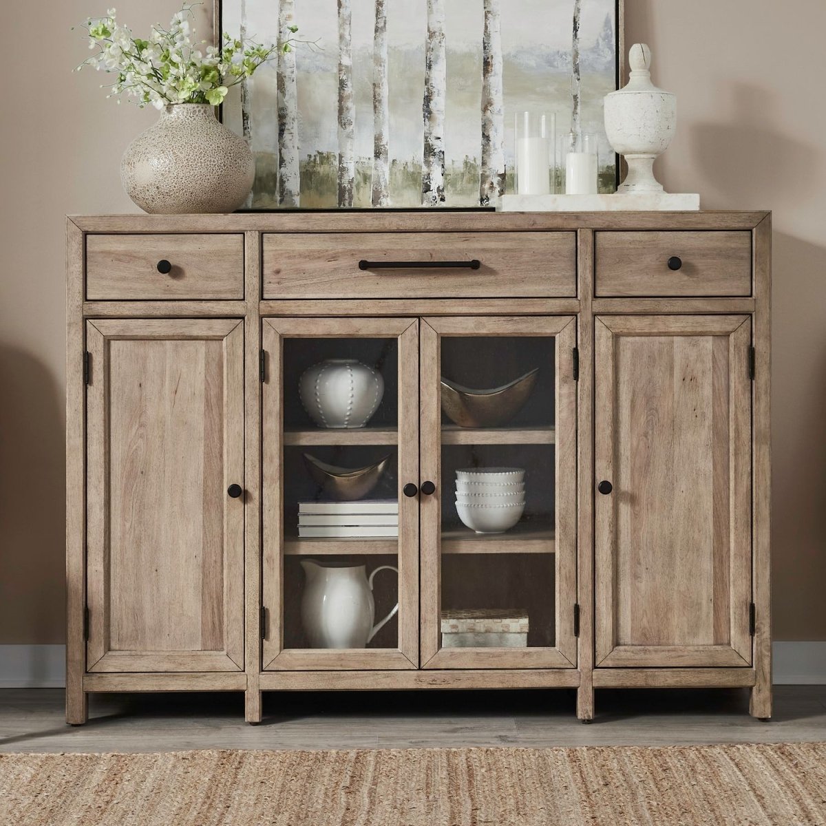 Proximity Place - Buffet - Brown Buffets by Liberty Furniture - Walls Furniture & Mattress