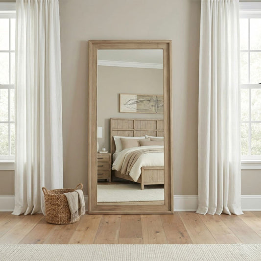 Proximity Place - Floor Mirror - Barley Buff Floor Mirrors by Liberty Furniture - Walls Furniture & Mattress