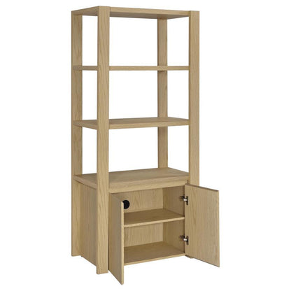 Laurelton - 3 - Shelf Media Tower Tall Pier Cabinet - Light Oak Piers by Coaster Fine Furniture - Walls Furniture & Mattress