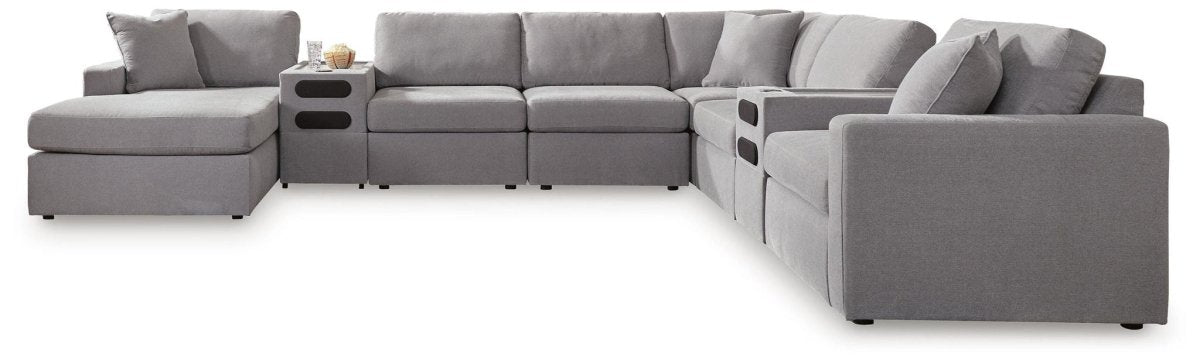 Modmax - U-Shaped Sectional - Granite Stationary Sectionals by Signature Design by Ashley® - Walls Furniture & Mattress
