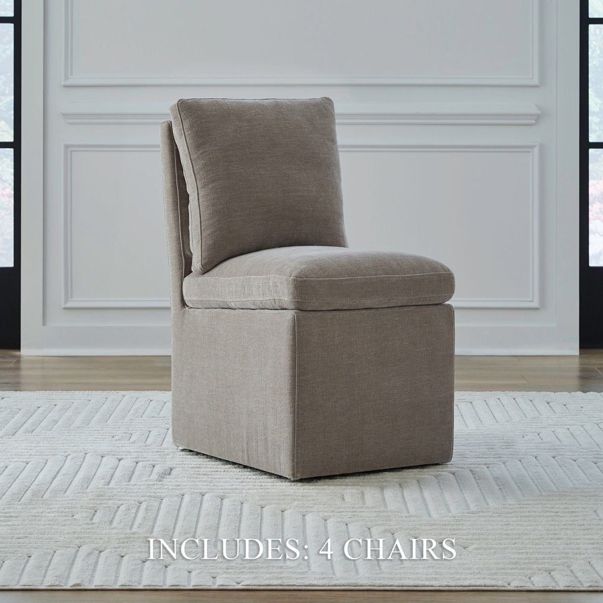 Accent Dining - Accent Dining Chair With Casters Side Chairs by Liberty Furniture - Walls Furniture & Mattress