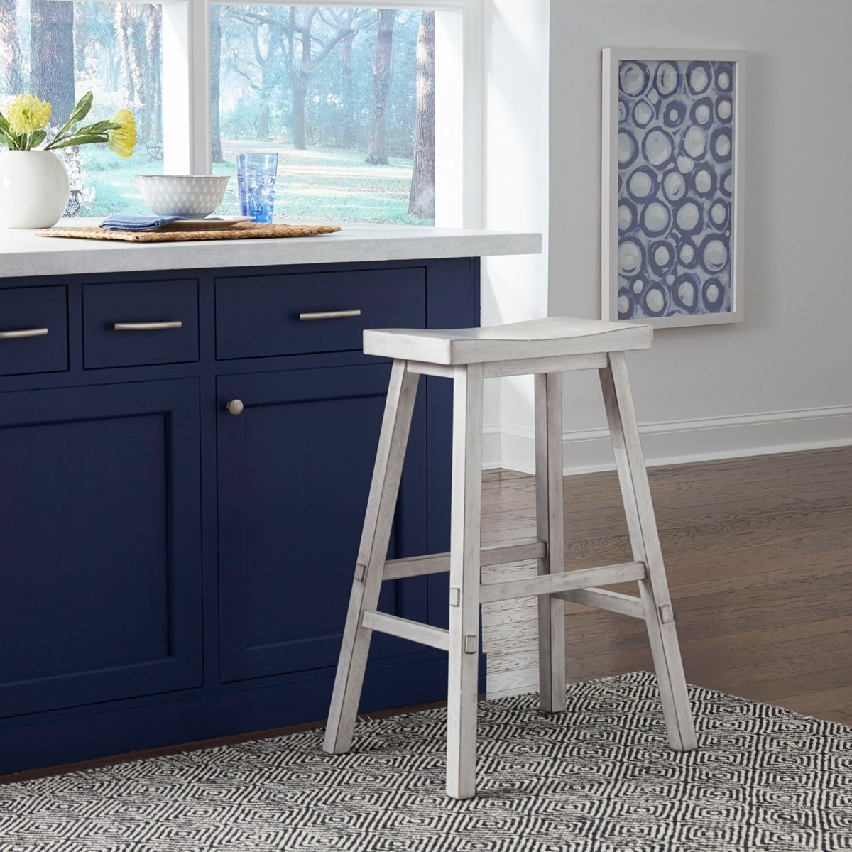 Creations II - 30" Sawhorse Stool Bar Height (28" - 30") by Liberty Furniture - Walls Furniture & Mattress