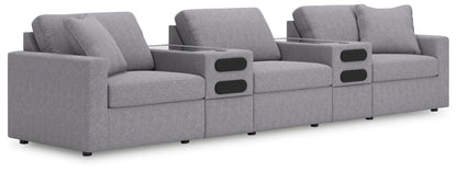 Modmax - Sectional - Granite Stationary Sectionals by Signature Design by Ashley® - Walls Furniture & Mattress