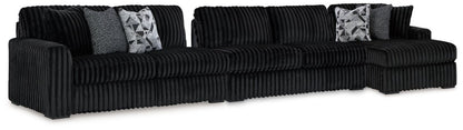 Midnight - Madness - Sectional Stationary Sectionals by Signature Design by Ashley® - Walls Furniture & Mattress