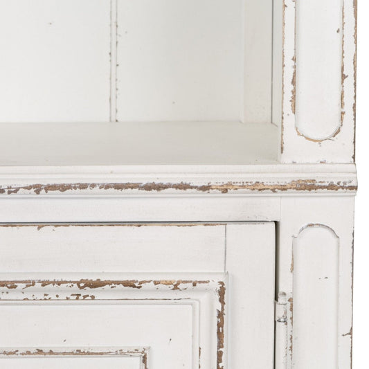 Magnolia Manor - Bunching Bookcase - White Standard Bookcases by Liberty Furniture - Walls Furniture & Mattress