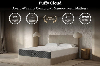 Puffy Cloud Queen Memory Foam Mattress Memory Foam Mattresses by Puffy - Walls Furniture & Mattress
