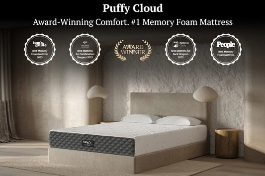 Puffy Cloud Queen Memory Foam Mattress Memory Foam Mattresses by Puffy - Walls Furniture & Mattress