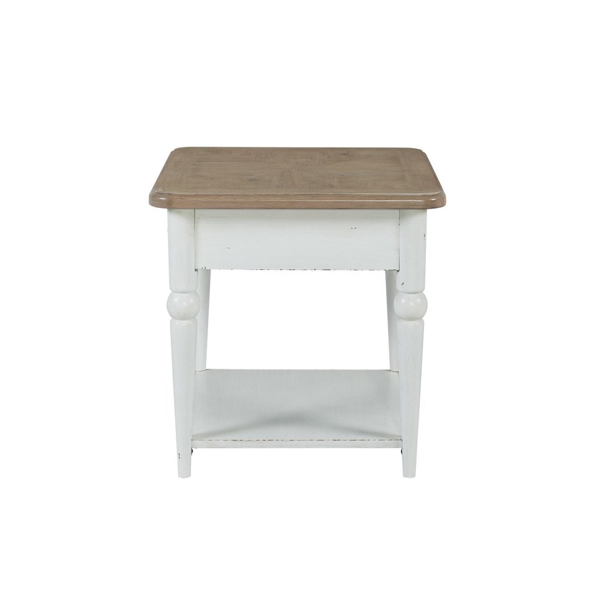 Turnberry Park - Rectangular End Table - Washed White End Tables by Liberty Furniture - Walls Furniture & Mattress