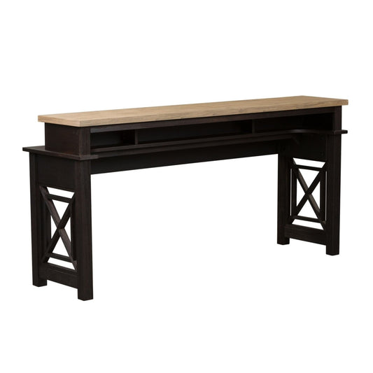Heatherbrook - 4 Piece Console Set (1 Console 3 Stools) - Black 4 Piece Dining Room Sets by Liberty Furniture - Walls Furniture & Mattress