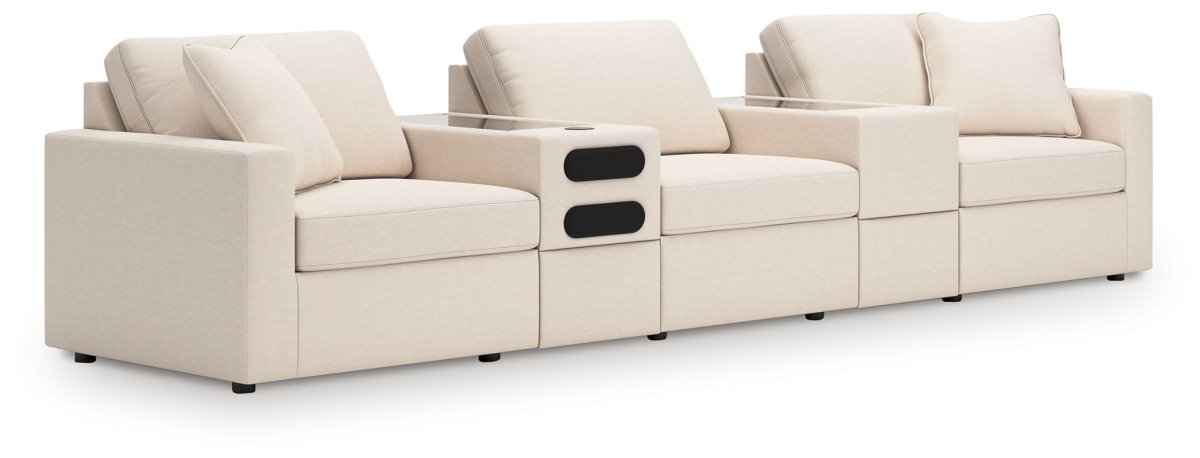 Modmax - Oyster - Sectional Stationary Sectionals by Signature Design by Ashley® - Walls Furniture & Mattress