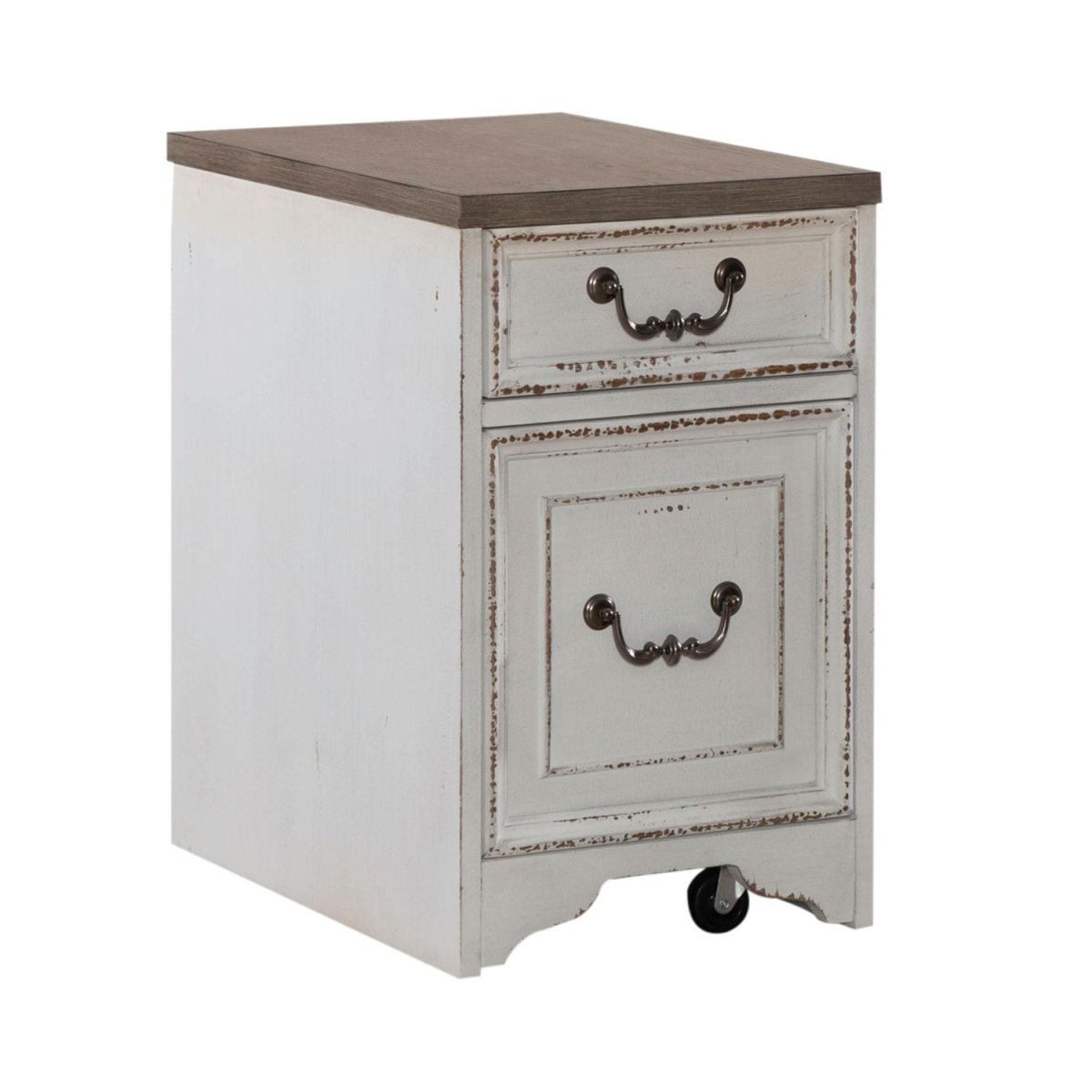 Magnolia Manor - Mobile File - Antique White Filing Cabinets by Liberty Furniture - Walls Furniture & Mattress