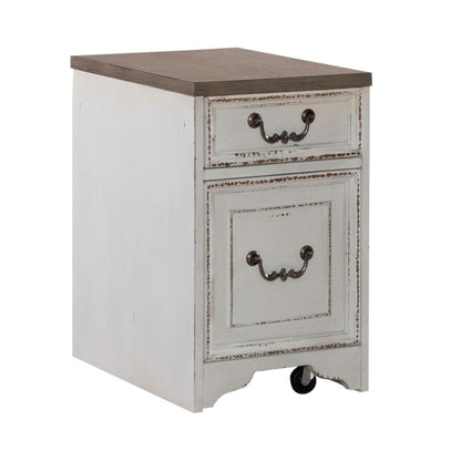 Magnolia Manor - Mobile File - Antique White Filing Cabinets by Liberty Furniture - Walls Furniture & Mattress