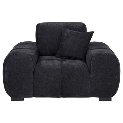 Octavia - Fabric Upholstered Track Arm Accent Chair Arm Chairs by Coaster Fine Furniture - Walls Furniture & Mattress
