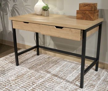 Vine Valley - Home Office Desk - Light Brown Writing Desks by Signature Design by Ashley® - Walls Furniture & Mattress