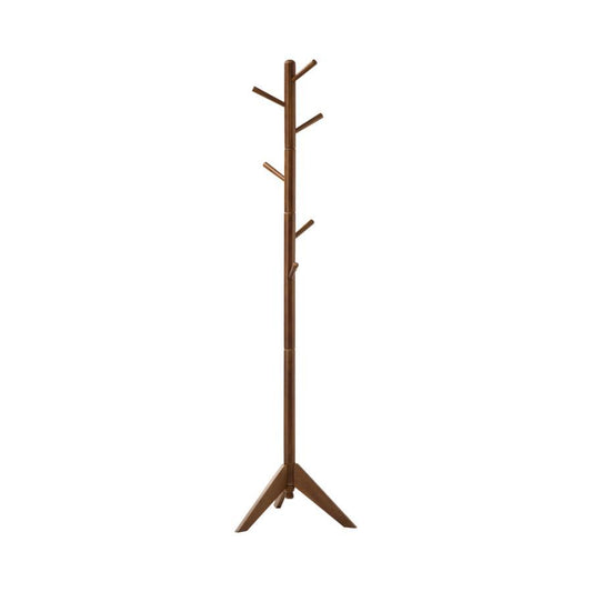 Devlin - 6 Hook Freestanding Wood Coat Rack Hat Hanger Freestanding Coat Racks by CoasterEveryday - Walls Furniture & Mattress