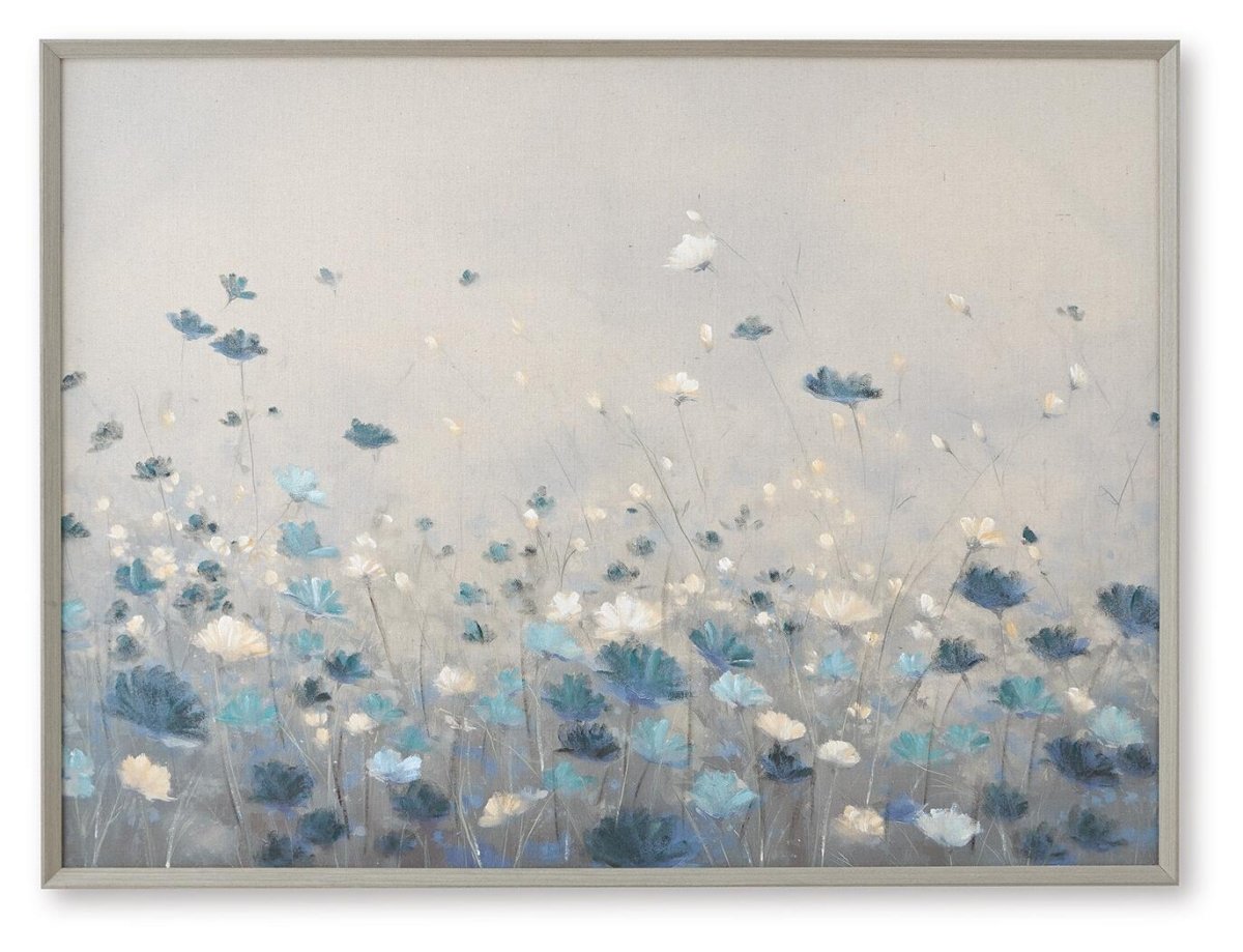 Claydale - Wall Art - Gray / Blue / White Canvas Art by Signature Design by Ashley® - Walls Furniture & Mattress
