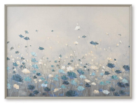 Claydale - Wall Art - Gray / Blue / White Canvas Art by Signature Design by Ashley® - Walls Furniture & Mattress