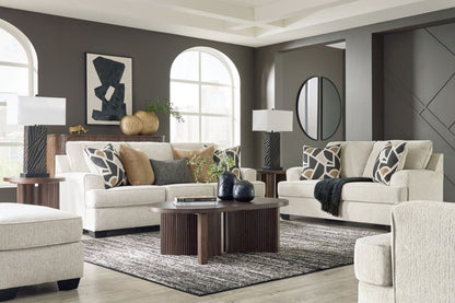 Heartcort - Living Room Set Stationary Chair & Ottoman by Benchcraft® - Walls Furniture & Mattress