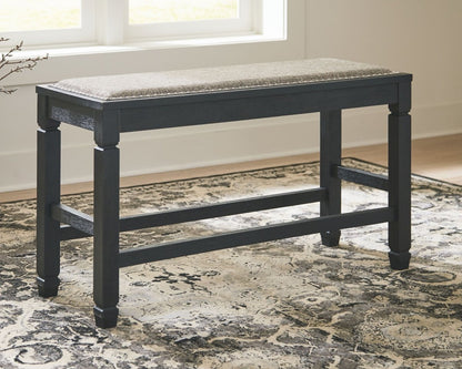 Tyler Creek - DBL Counter UPH Bench - Antique Black Counter Benches by Signature Design by Ashley® - Walls Furniture & Mattress