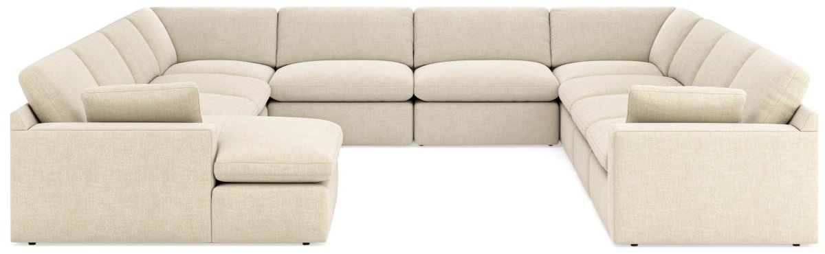 Elyza - Sectional Stationary Sectionals by Benchcraft® - Walls Furniture & Mattress