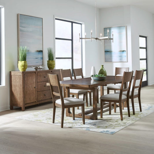 Harmony - Trestle Table Set 5 Piece Dining Room Sets by Liberty Furniture - Walls Furniture & Mattress