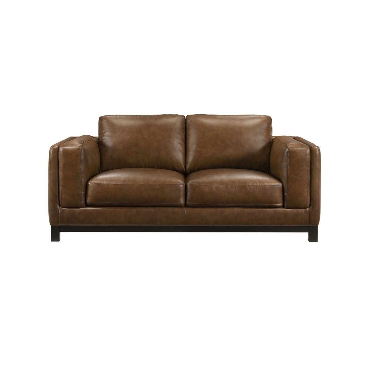 Sayer - Loveseat - Brown Stationary Loveseats by New Classic - Walls Furniture & Mattress
