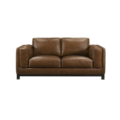 Sayer - Loveseat - Brown Stationary Loveseats by New Classic - Walls Furniture & Mattress