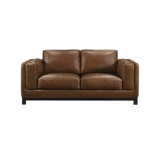 Sayer - Loveseat - Brown Stationary Loveseats by New Classic - Walls Furniture & Mattress