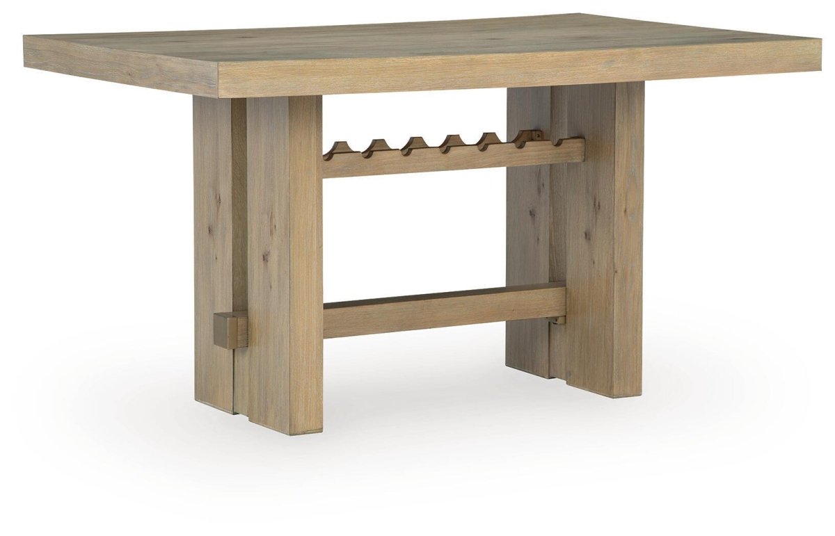 Lasinger - Rectangular Dining Room Counter Table - Light Brown Counter Tables by Signature Design by Ashley® - Walls Furniture & Mattress