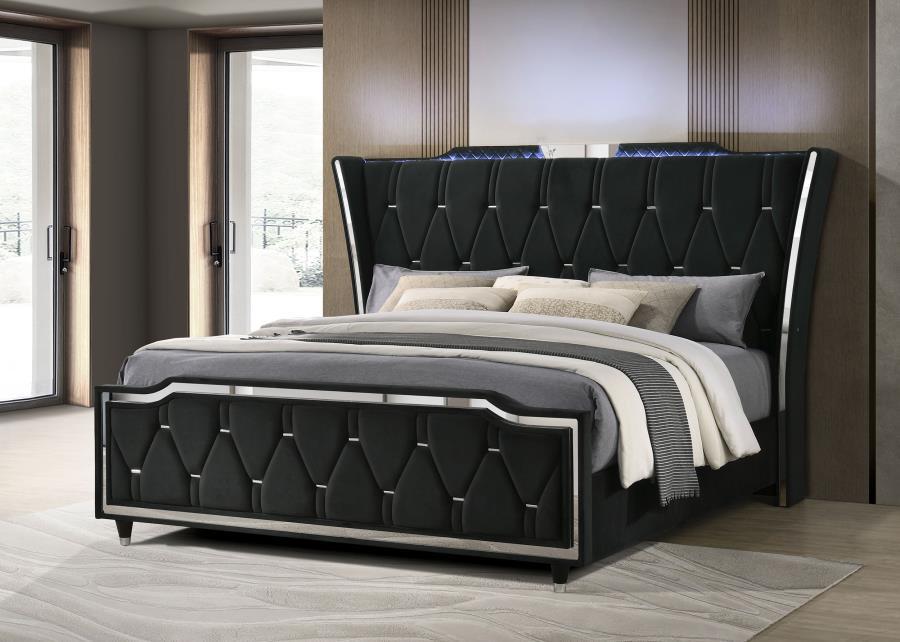 Lorient - LED Upholstered Bed