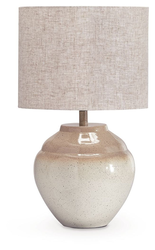 Waldish - Cream / Beige - Metal Table Lamp Table Lamps by Signature Design by Ashley® - Walls Furniture & Mattress